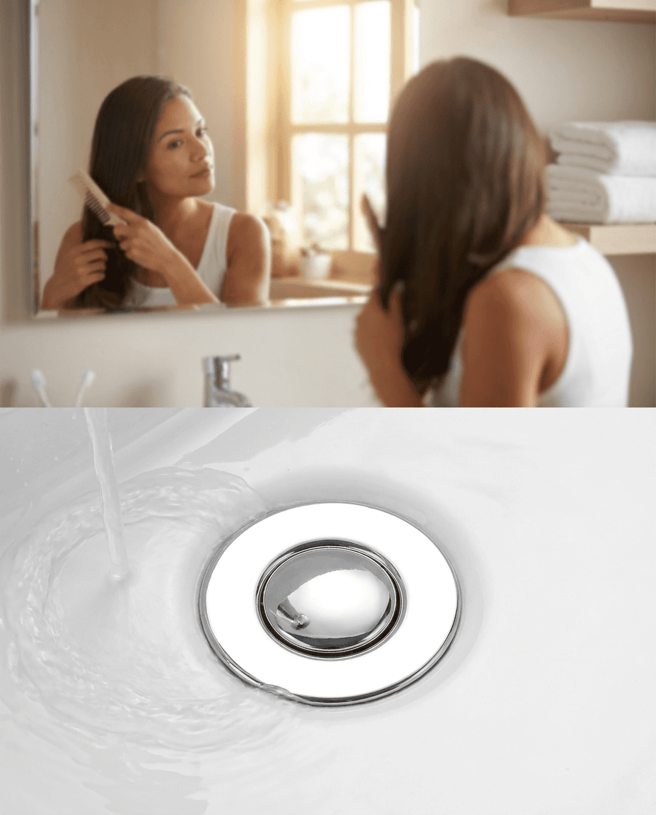 Desagüe/Rejilla para Lavamanos con Filtro — Acero Inoxidable 304 — foto 4