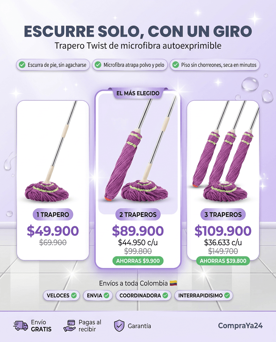 Trapero Twist Microfibra Autoexprimible — foto 3