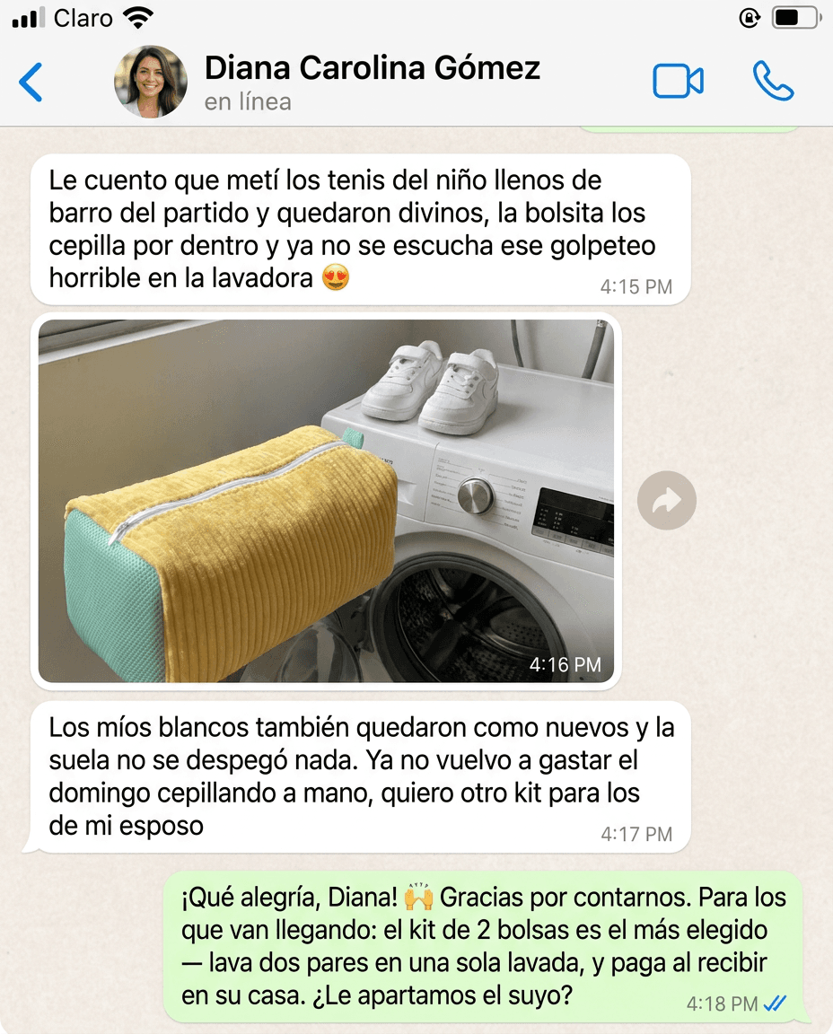 Bolsa para Lavar Zapatos en Lavadora — foto 6