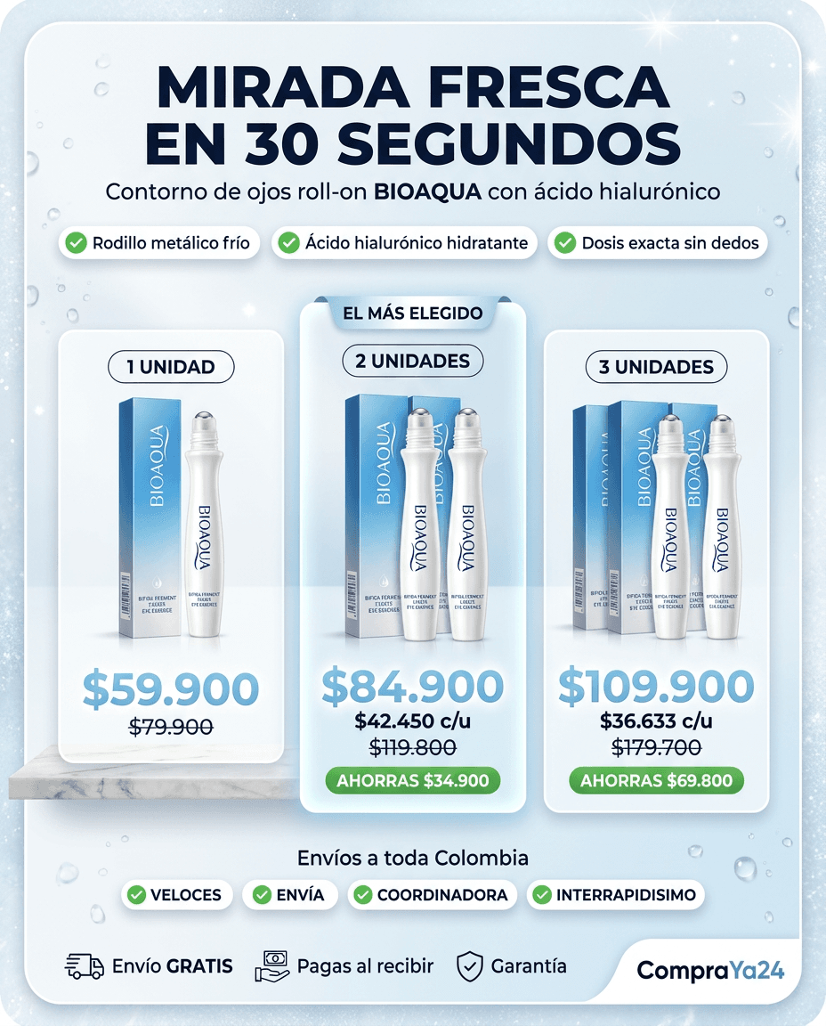 Contorno de Ojos Roll-On BIOAQUA — Ácido Hialurónico — foto 3