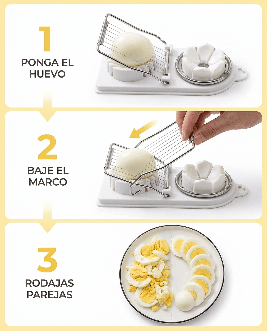 Cortador de Huevo y Queso en Acero Inoxidable (Doble Cara) — foto 5