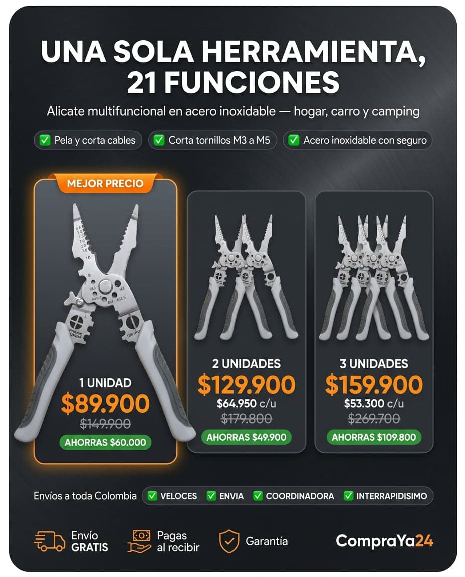 Alicate Multifuncional 21 en 1 — herramienta de bolsillo — foto 3