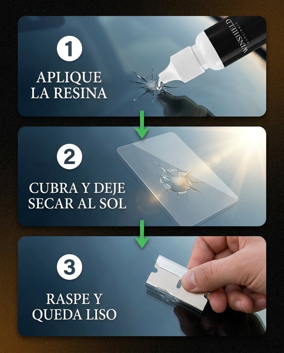 Kit Reparador de Vidrios WINSHIELD — Resina 10 ml — foto 5