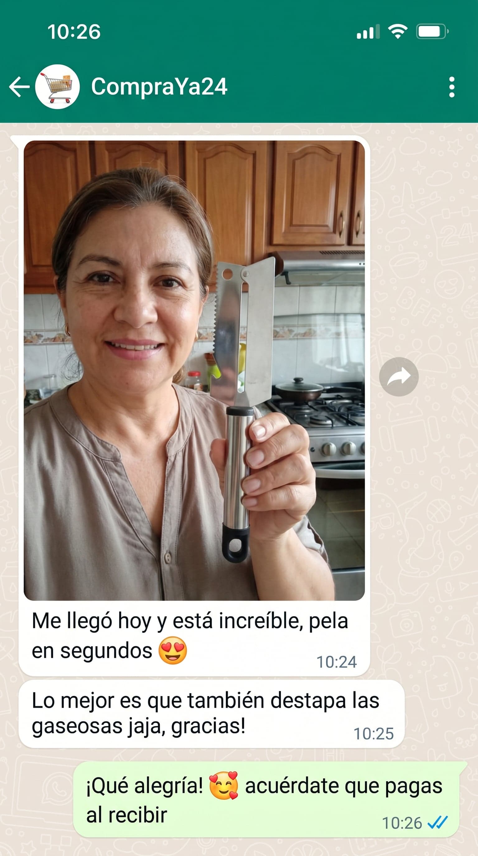 Pelador Multifuncional 3 en 1 — Acero Inoxidable — foto 7