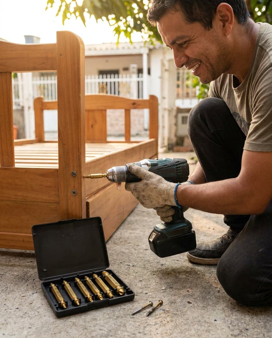 Kit Extractor de Tornillos Dañados x6 — HSS Doble Punta — foto 4