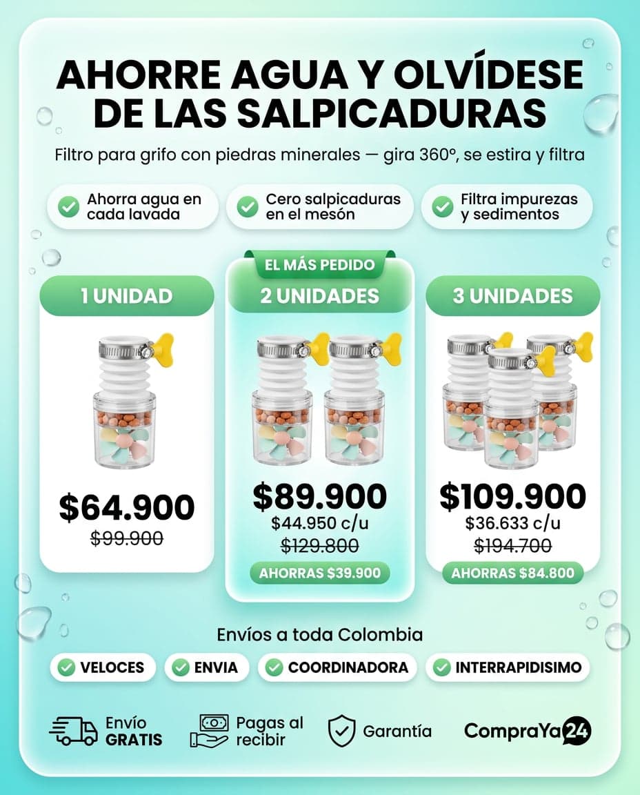 Filtro Purificador para Grifo 360° — Piedras Minerales — foto 3
