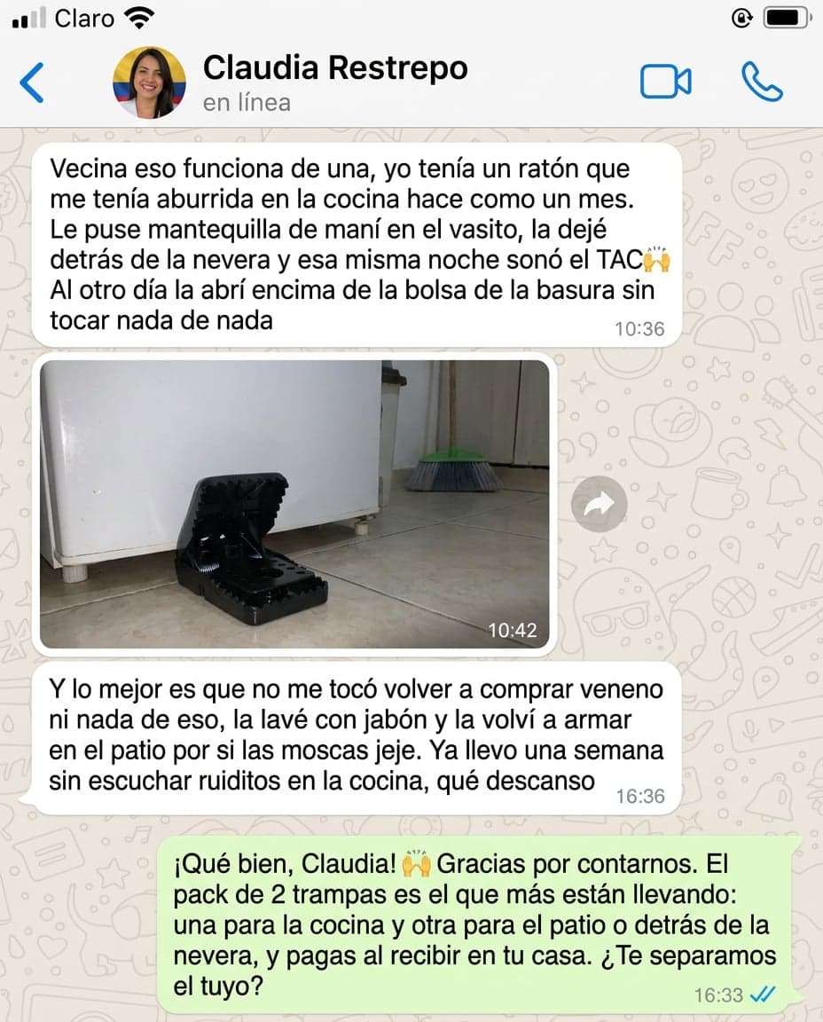 Trampa para Ratones Tipo Cocodrilo — Reutilizable Sin Veneno — foto 6