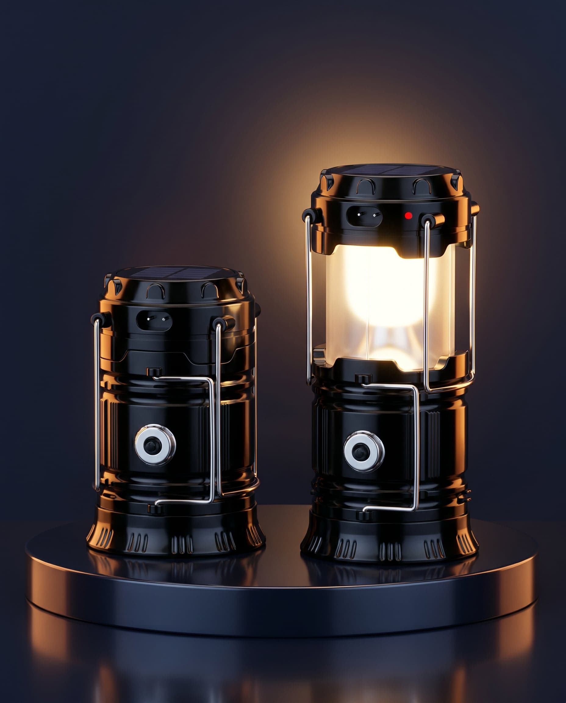 Linterna Farol de Camping LED Solar Plegable — foto 2