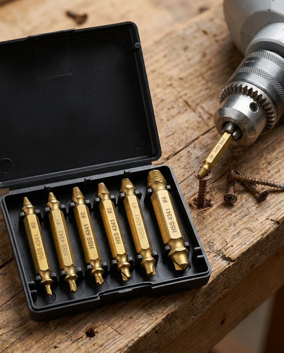 Kit Extractor de Tornillos Dañados x6 — HSS Doble Punta — foto 2