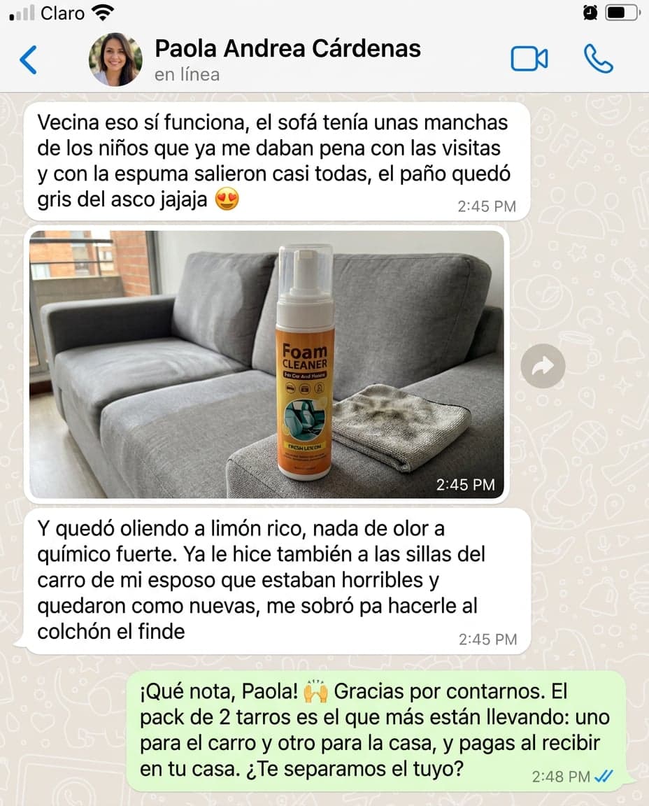Foam Cleaner — Espuma Limpiadora Multiusos — foto 6