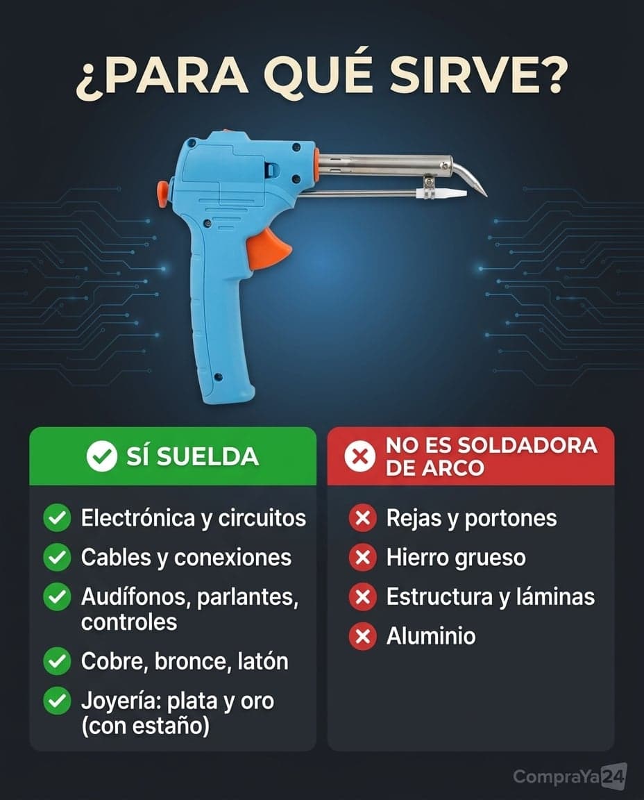 Combo Pistola para Soldar + Estaño — Kit Completo (Estaño de Regalo) — foto 6