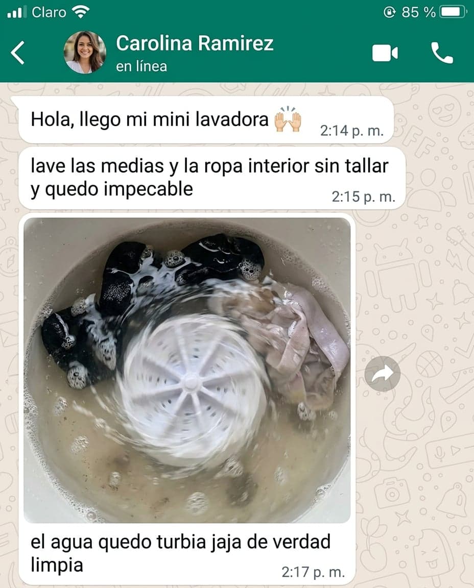 Mini Lavadora Turbina Ultrasónica Portátil USB — foto 6