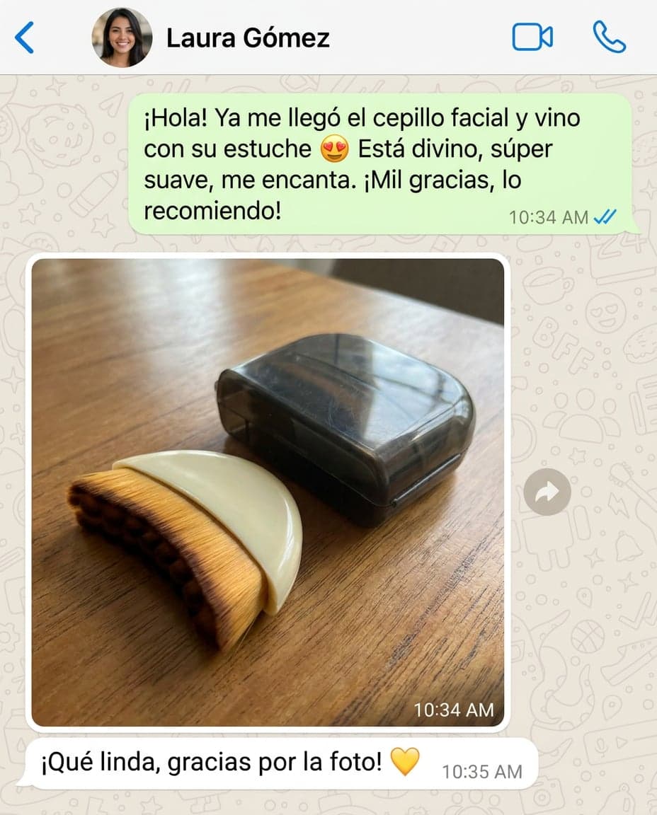 Cepillo Facial de Contorno (Masaje y Drenaje Facial) + Estuche — foto 6