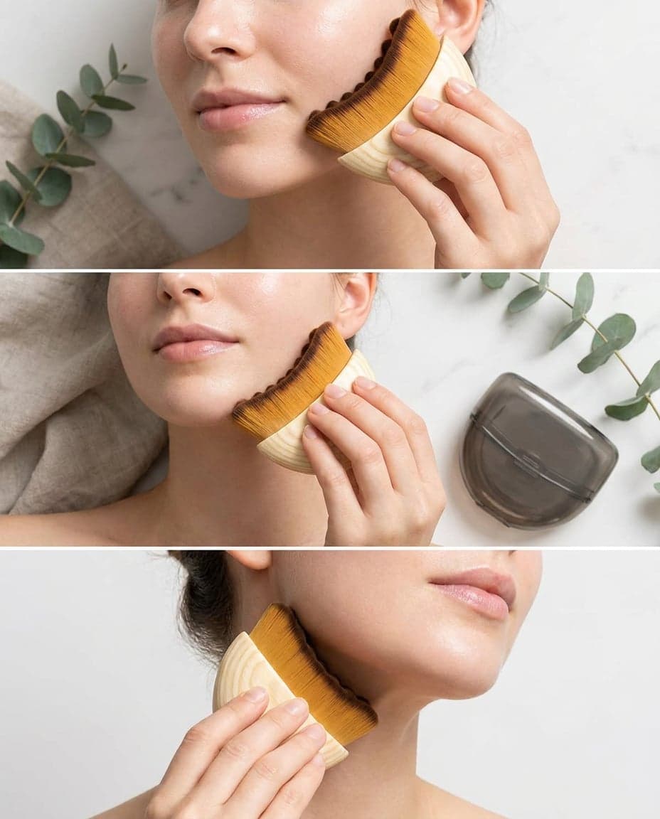 Cepillo Facial de Contorno (Masaje y Drenaje Facial) + Estuche — foto 5