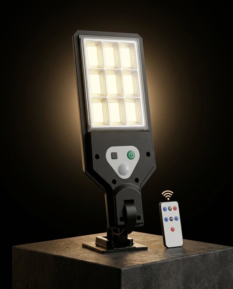 Reflector Solar LED con Sensor de Movimiento y Control Remoto — foto 2