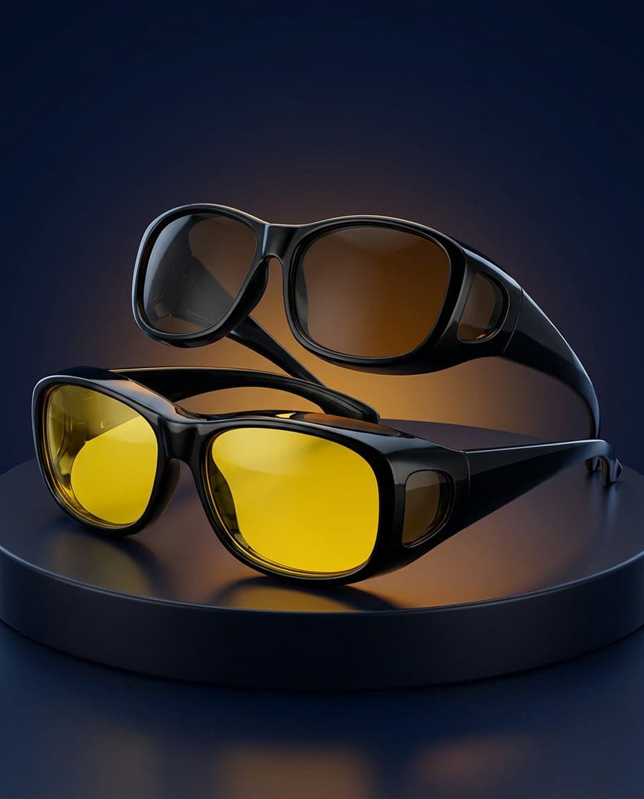 Gafas HD Visión Nocturna Wrap Arounds — se usan sobre tus gafas — foto 2