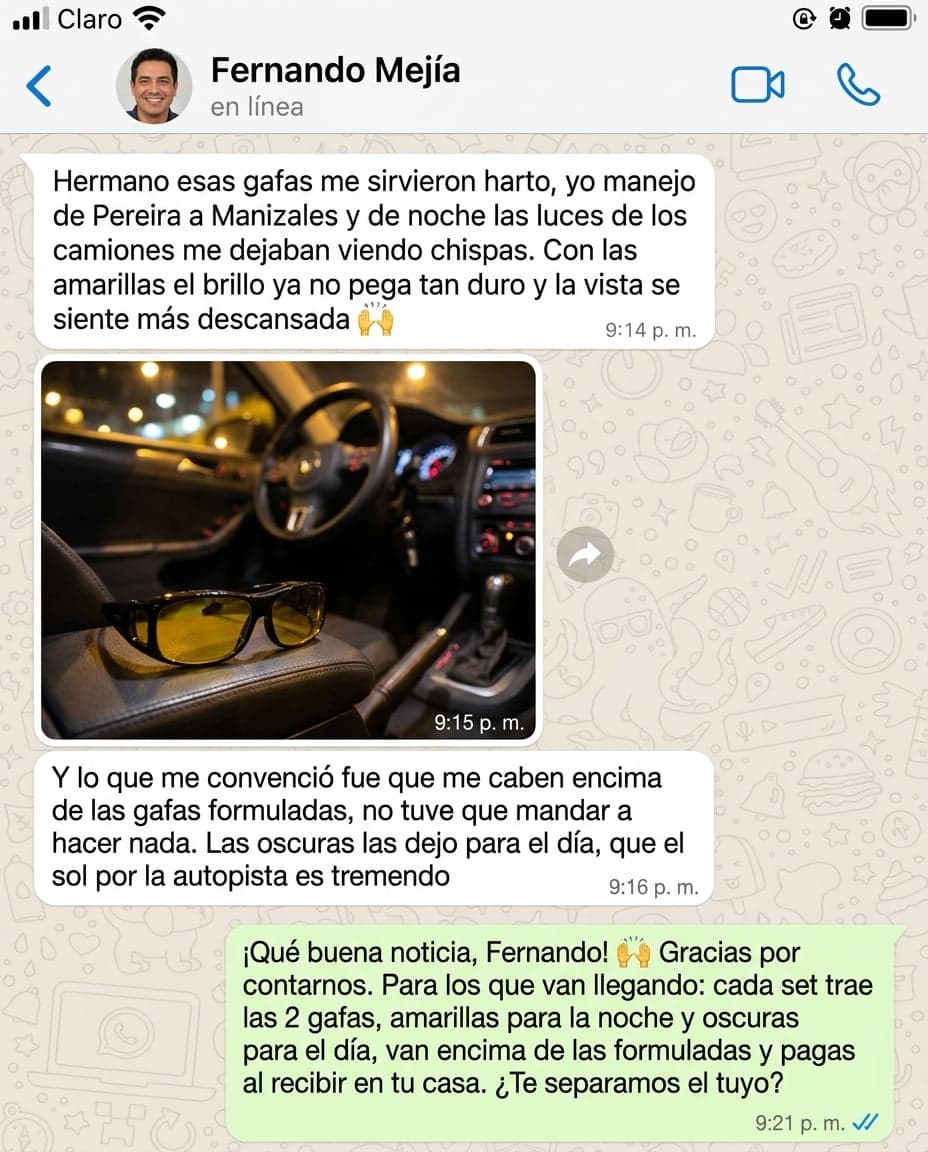 Gafas HD Visión Nocturna Wrap Arounds — se usan sobre tus gafas — foto 6