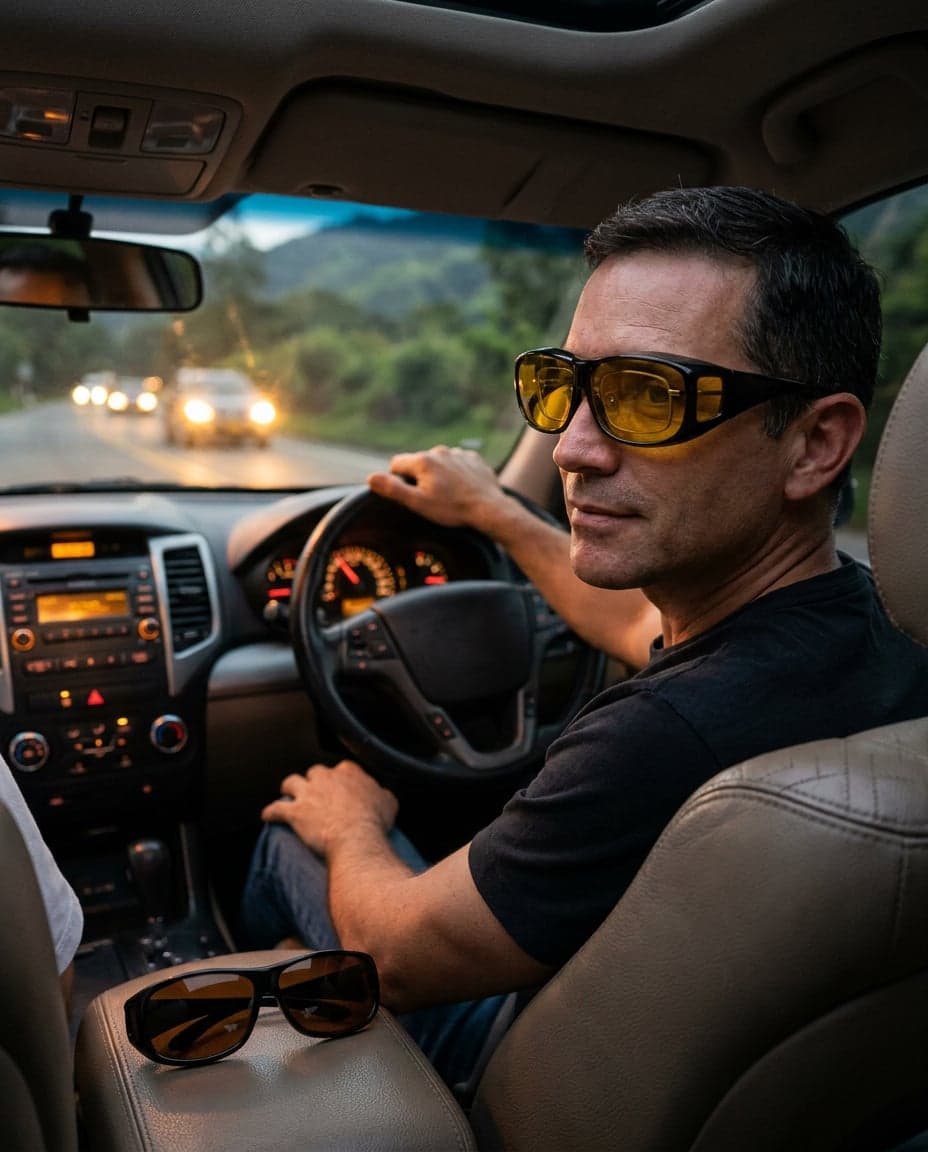 Gafas HD Visión Nocturna Wrap Arounds — se usan sobre tus gafas — foto 4