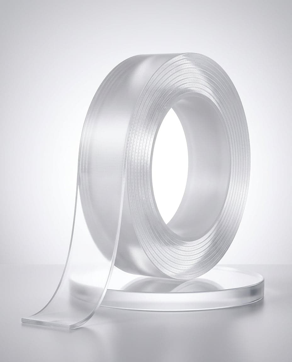Cinta Doble Faz Nano Transparente Reutilizable — 3 metros — foto 2