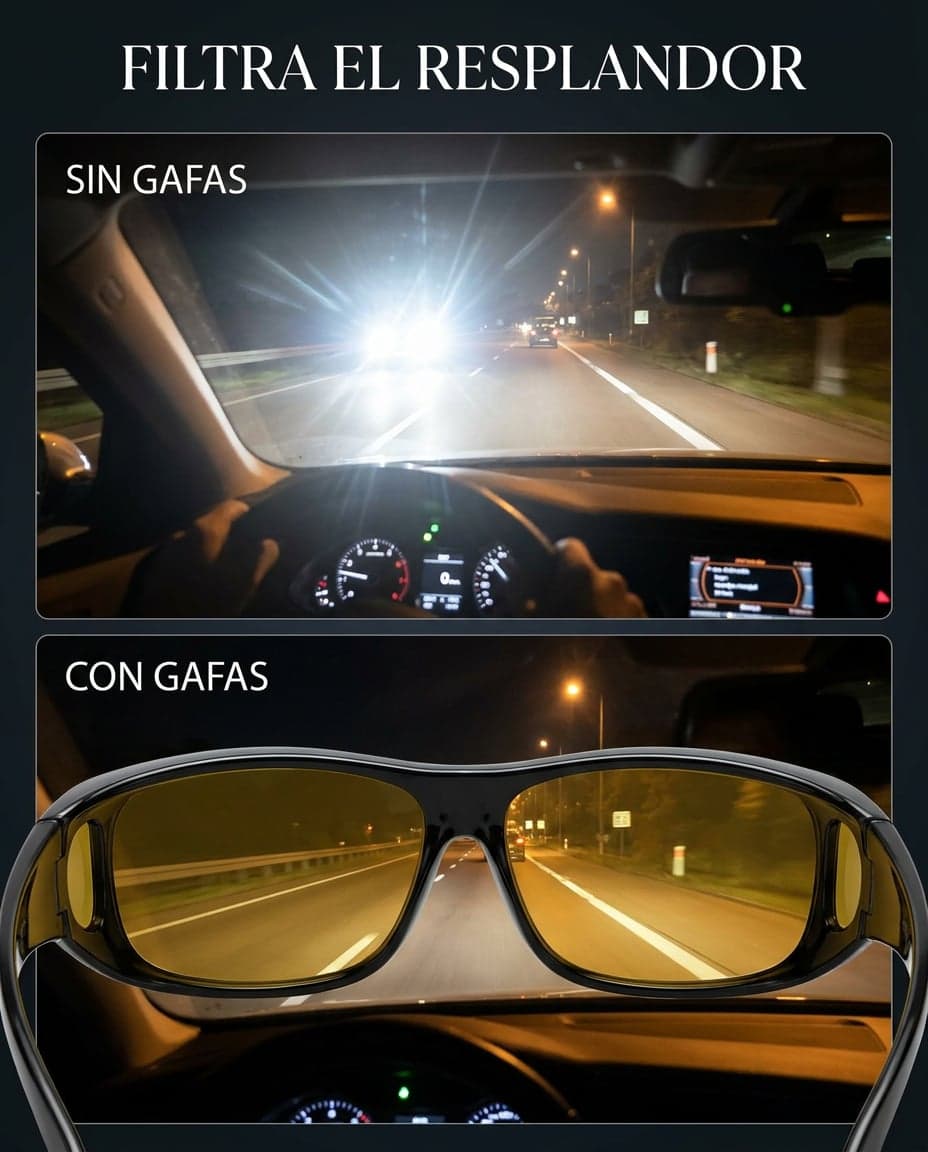 Gafas HD Visión Nocturna Wrap Arounds — se usan sobre tus gafas — foto 5