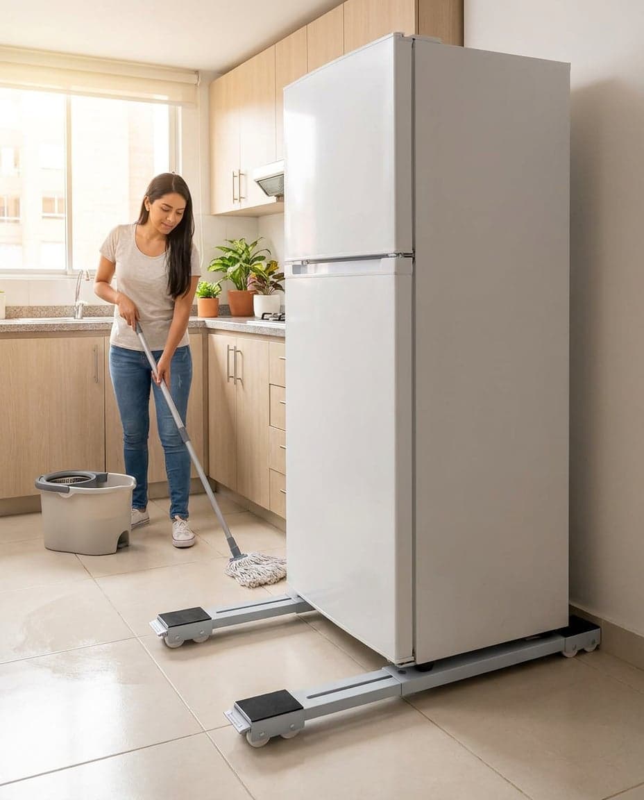 Soportes Base Extensibles con Ruedas para Nevera y Lavadora — foto 4