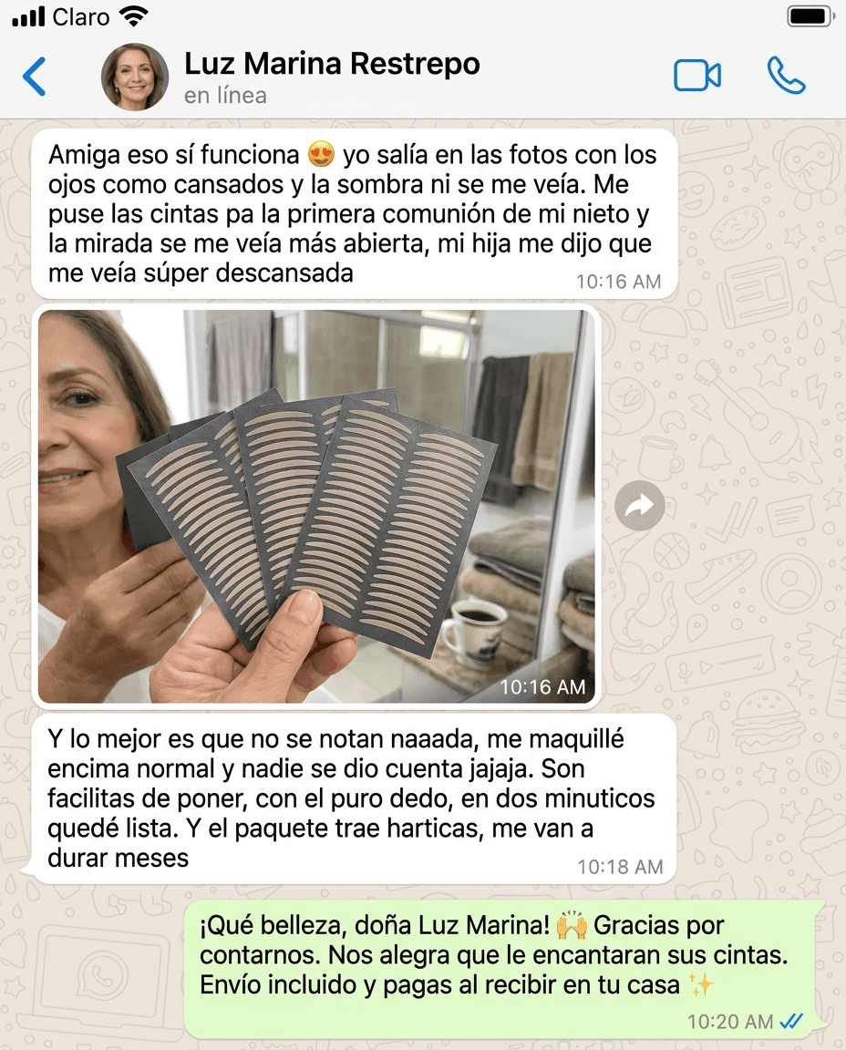 Cintas Invisibles Levanta Párpados — Efecto Lifting Natural — foto 6