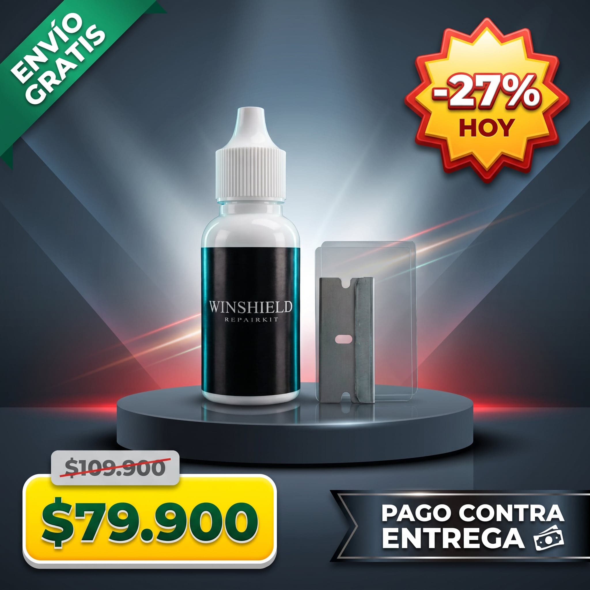 Kit Reparador de Vidrios WINSHIELD — Resina 10 ml — foto 1