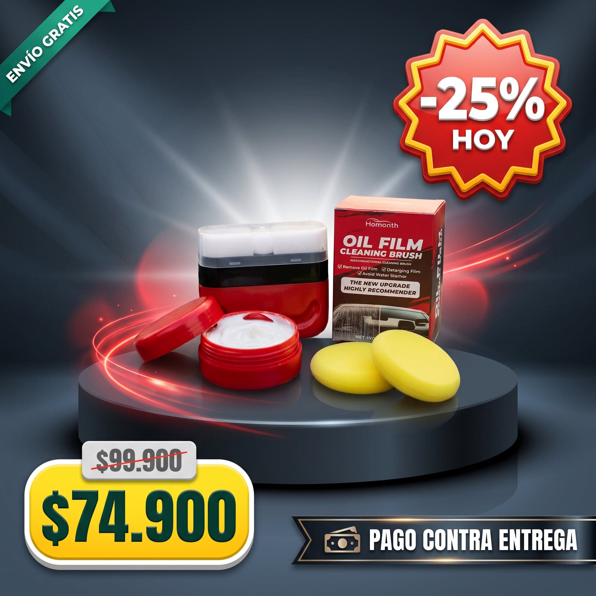 Removedor de Oil Film para Parabrisas 120ml — foto 1