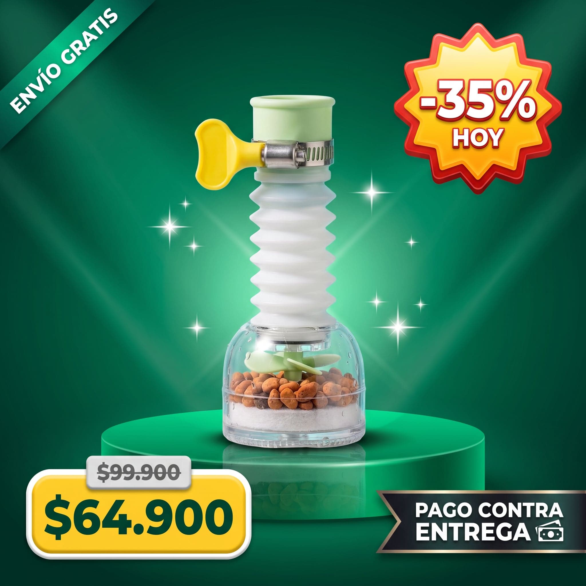 Filtro Purificador para Grifo 360° — Piedras Minerales — foto 1