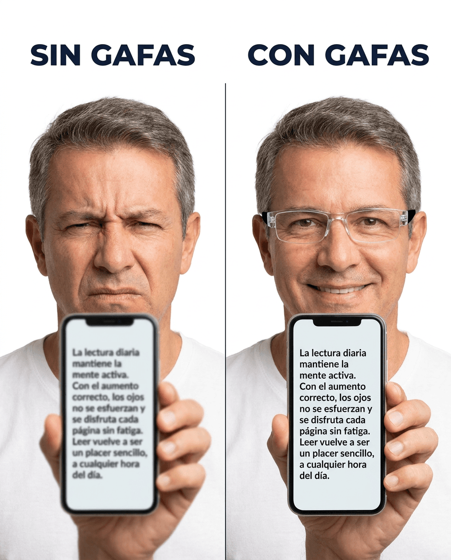 Gafas de Descanso y Aumento (Armazón Acrílico) + Estuche + Paño — foto 5