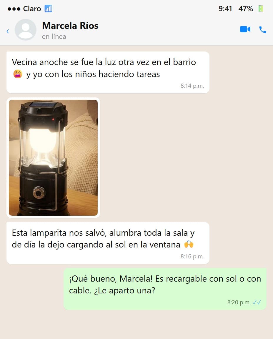 Linterna Farol de Camping LED Solar Plegable — foto 6