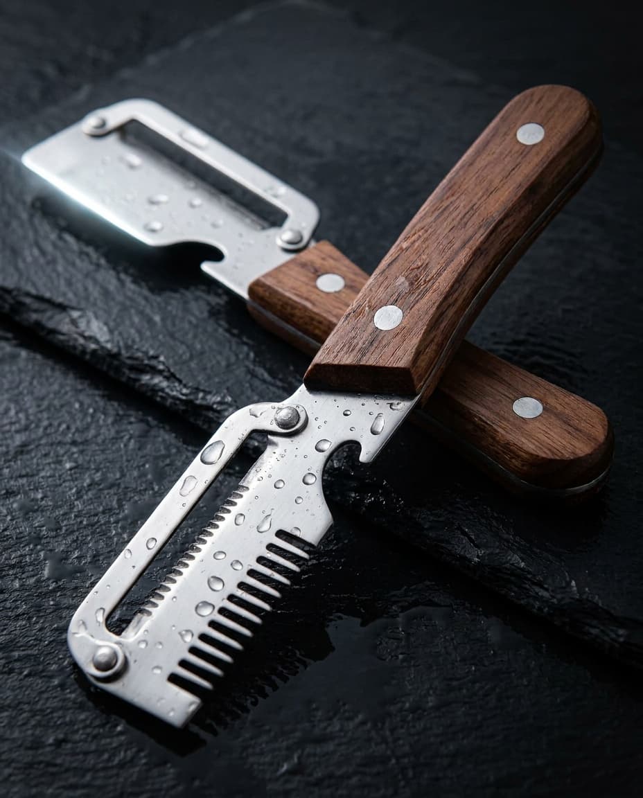 Pelador Multifuncional — Par de MADERA (el del video) o 4 en 1 INOX — foto 4
