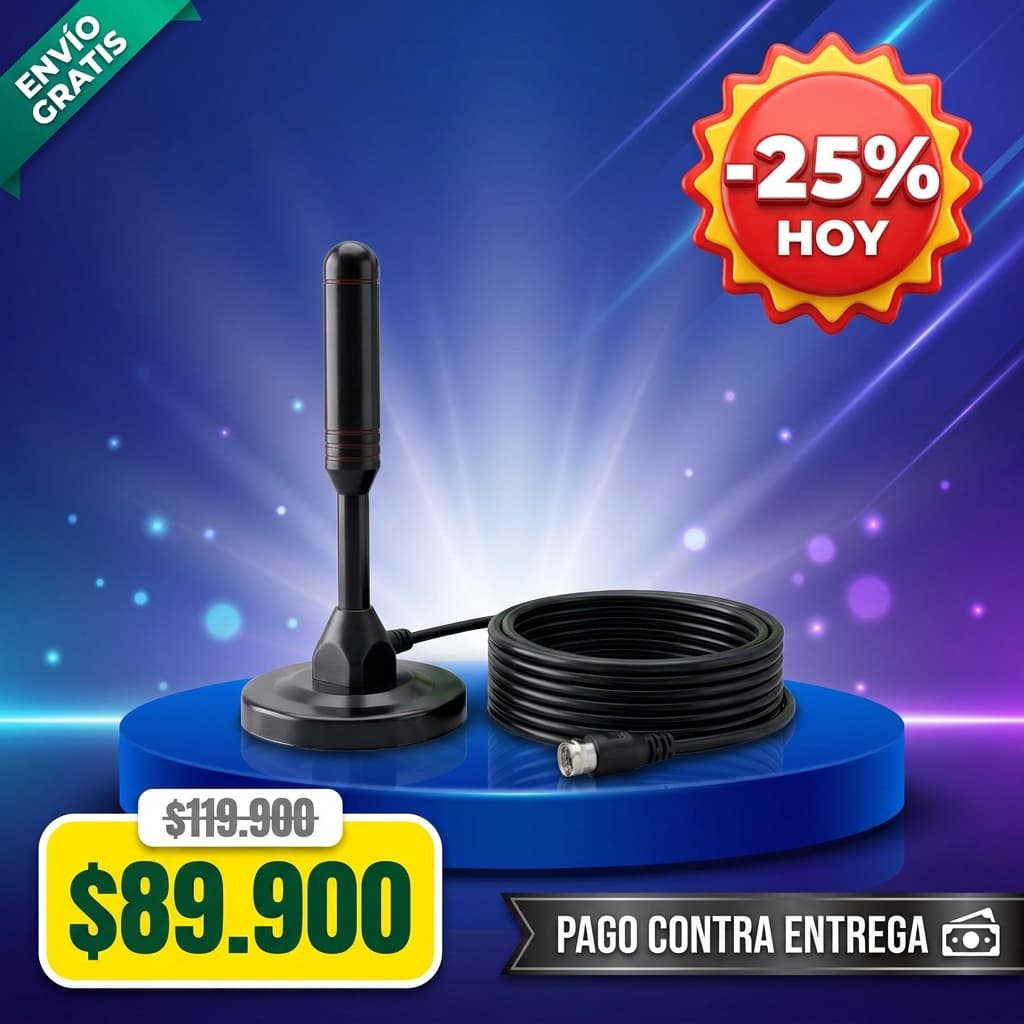 Antena TDT Interior HD con Base Magnética — foto 1