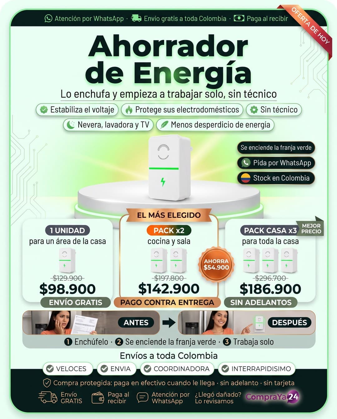 Ahorrador de Energía (Estabilizador de Voltaje) — foto 3