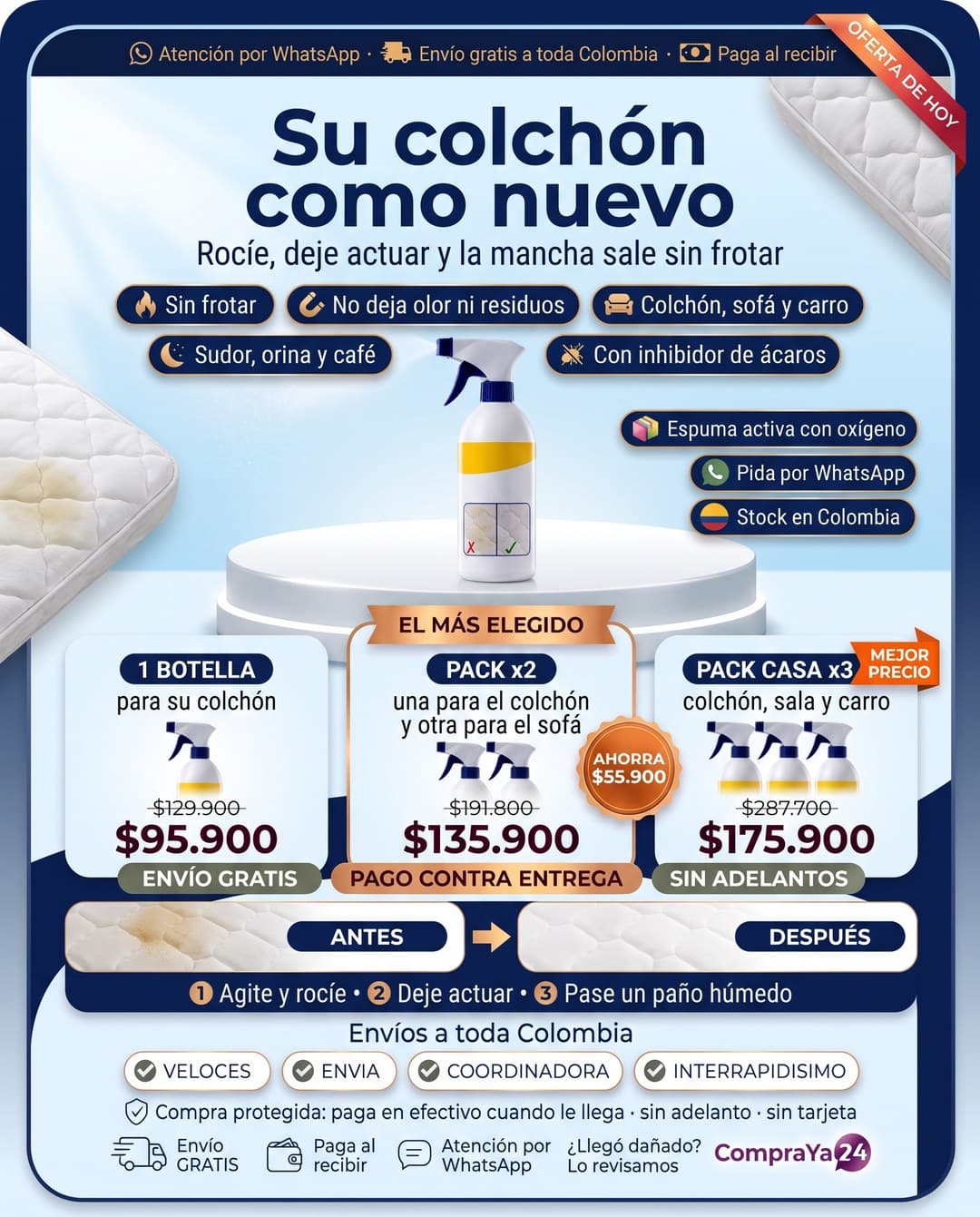 Easylife Removedor de Manchas para Colchones (500 ml) — foto 3